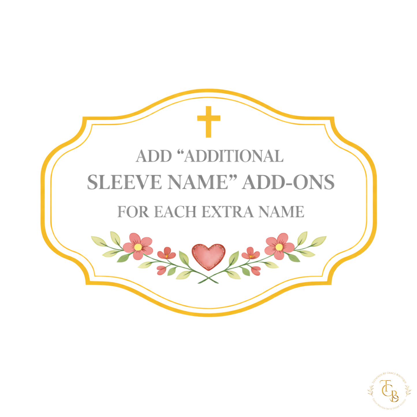 Additional Sleeve Name – Custom Embroidery Add-On