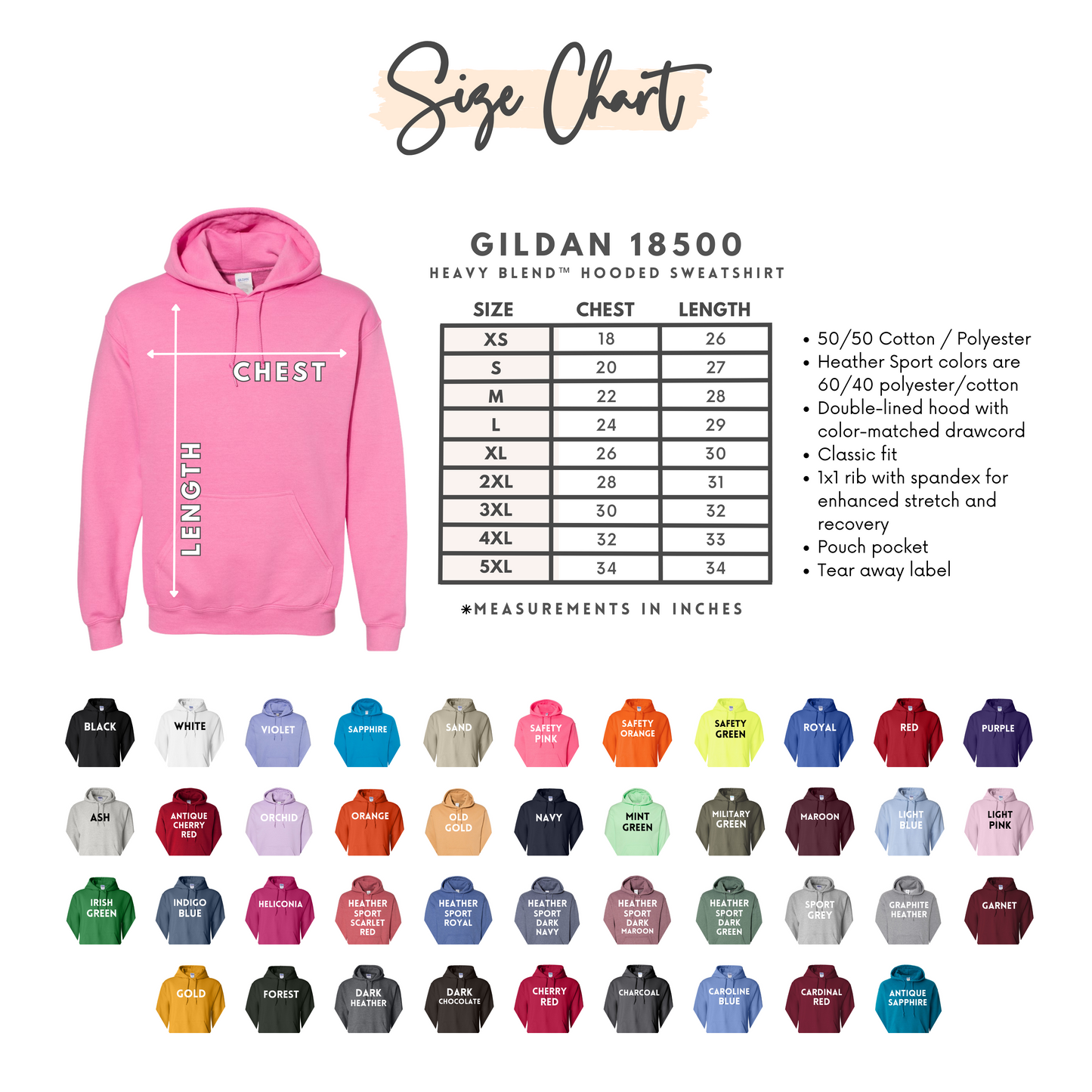 Faith Over Fear Embroidered Hoodie | Christian Hooded Sweatshirt
