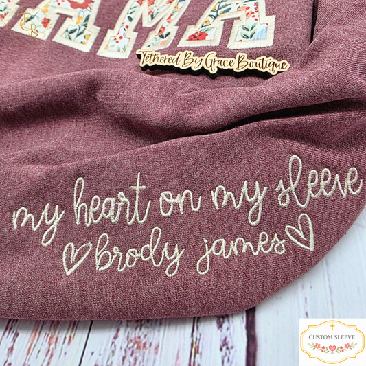 Additional Sleeve Name – Custom Embroidery Add-On